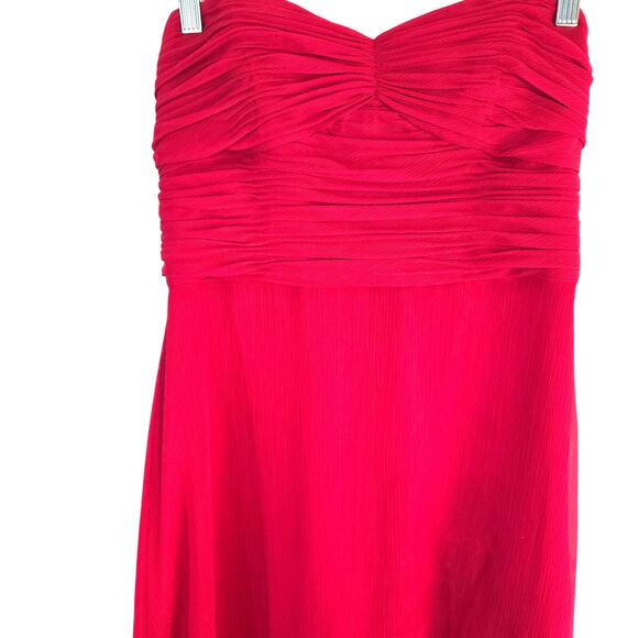 David's Bridal Women's Red 10 Semi Formal Dress Cocktail Party Junior Prom - Picture 2 of 8